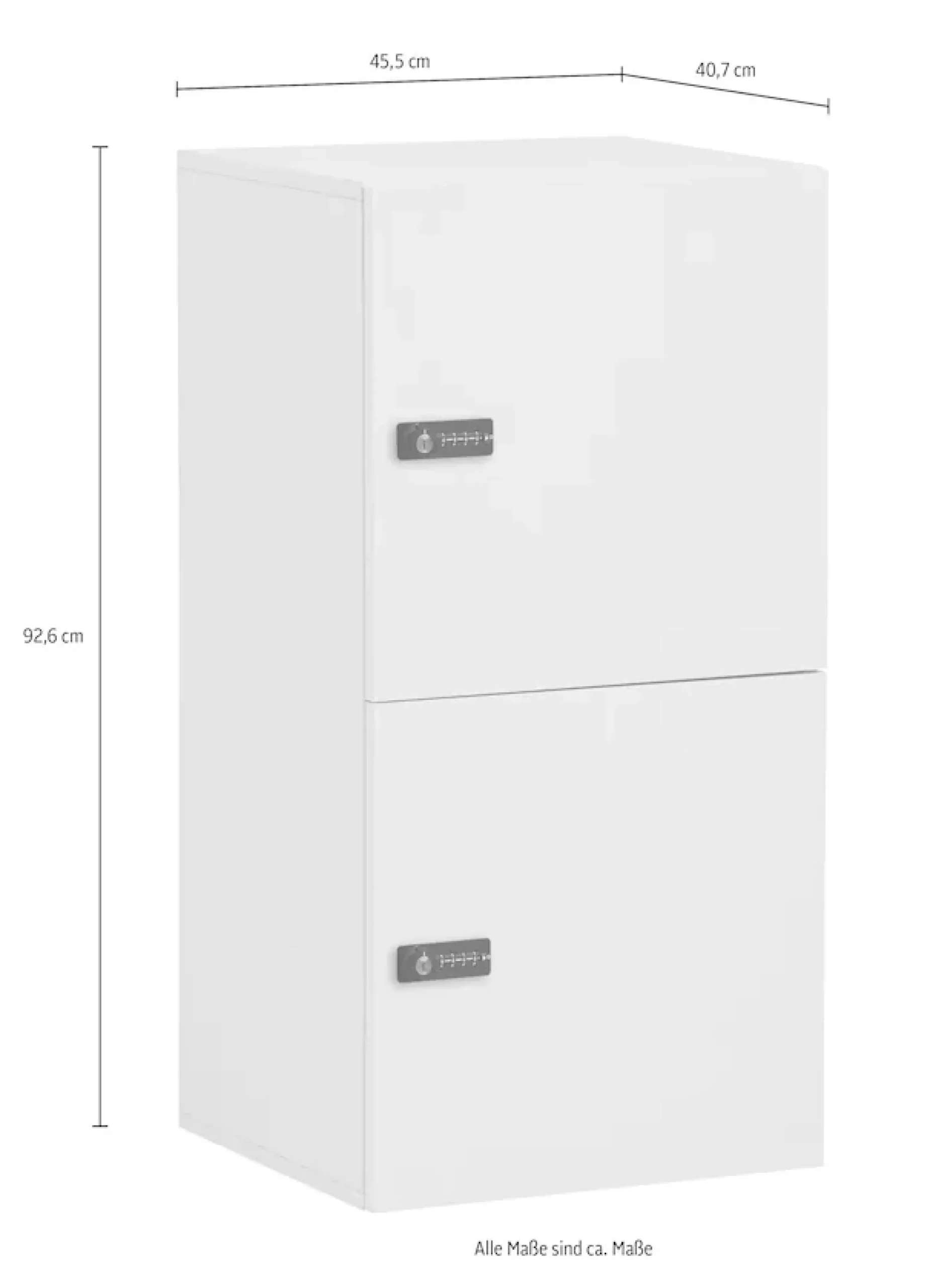 Schildmeyer Garderoben-Set »Locked, Garderoben Spint Set, Made in Germany, B: 45,5 cm« 4 Stk. tlg.