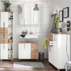 Schildmeyer Hochschrank »Kampen, Hochschrank mit offenen Fächern, Made in Germany« Solide Verarbeitung - Dieses Produkt ist in Deutschland gefertigt