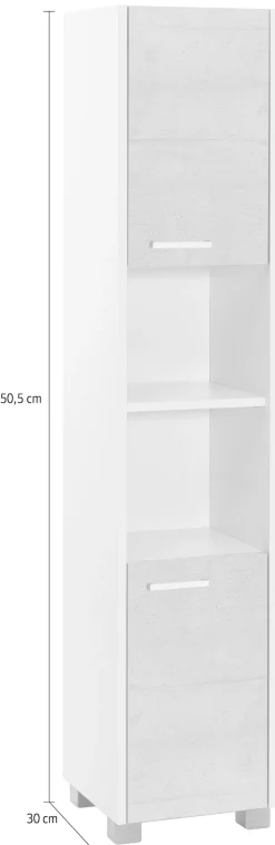 Schildmeyer Hochschrank »Laif, Breite 30 cm« Wechselbarer Türanschlag, hochwertige Metallbeschläge