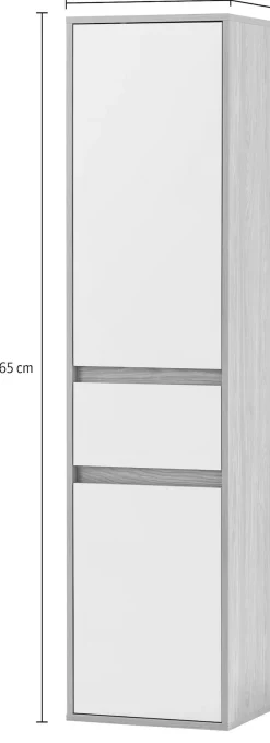 Schildmeyer Hochschrank »Mali, Breite 40 cm« Holzdekor mit fühlbarer Struktur, Grifflose Türöffnung