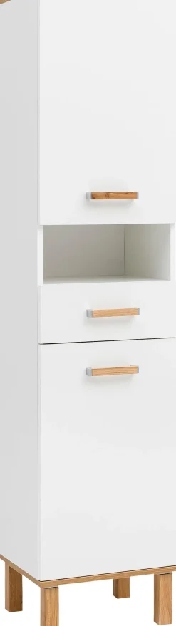 Schildmeyer Hochschrank »Padua« Füße aus Massivholz