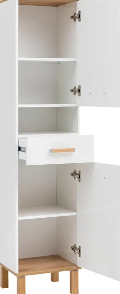 Schildmeyer Hochschrank »Padua« Füße aus Massivholz
