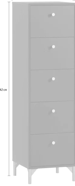 Schildmeyer Kommode »Alfa, Kommode, melaminharzbeschichtet, Made in Germany, B: 40 cm« Solide Verarbeitung - Dieses Produkt ist in Deutschland gefertigt