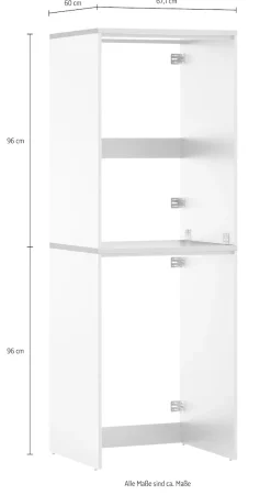 Schildmeyer Mehrzweckschrank-Set »Solea, 2er Set Mehrzweckschrank stapelbar, Made in Germany, B: 67cm«