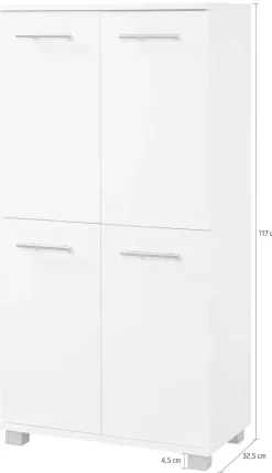 Schildmeyer Midischrank »Isola, Midischrank, Made in Germany, B: 60 cm« Solide Verarbeitung - Dieses Produkt ist in Deutschland gefertigt