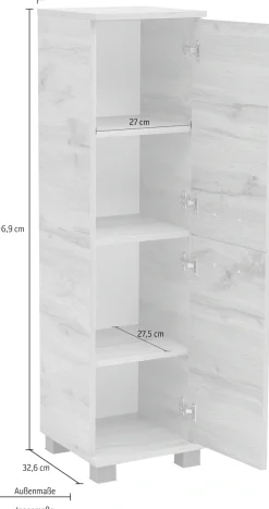 Schildmeyer Midischrank »Nora, Midischrank, Made in Germany, B: 30 cm« Solide Verarbeitung - Dieses Produkt ist in Deutschland gefertigt