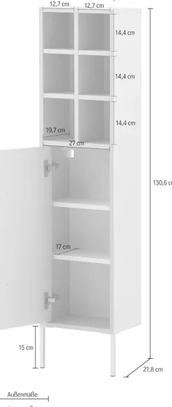 Schildmeyer Midischrank »Sarah« Solide Verarbeitung - Dieses Produkt ist in Deutschland gefertigt