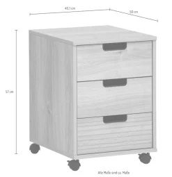 Schildmeyer Rollcontainer »Emmik, Rollcontainer, Made in Germany, B: 40 cm« 1 Stk. tlg. Solide Verarbeitung - Dieses Produkt ist in Deutschland gefertigt