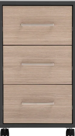 Schildmeyer Rollcontainer »METZ, 3 Schubkästen, fühlbare Holzstruktur, MADE IN GERMANY« 1 Stk. tlg. Canello Dekor mit fühlbarer Holzstruktur, Made in Germany