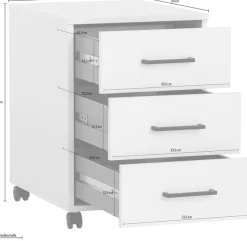 Schildmeyer Rollcontainer »Ruby, Rollcontainer, Made in Germany, B: 40 cm« Solide Verarbeitung - Dieses Produkt ist in Deutschland gefertigt