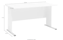Schildmeyer Schreibtisch »Serie 200, Schreibtisch, Made in Germany, B: 140 cm« Solide Verarbeitung - Dieses Produkt ist in Deutschland gefertigt