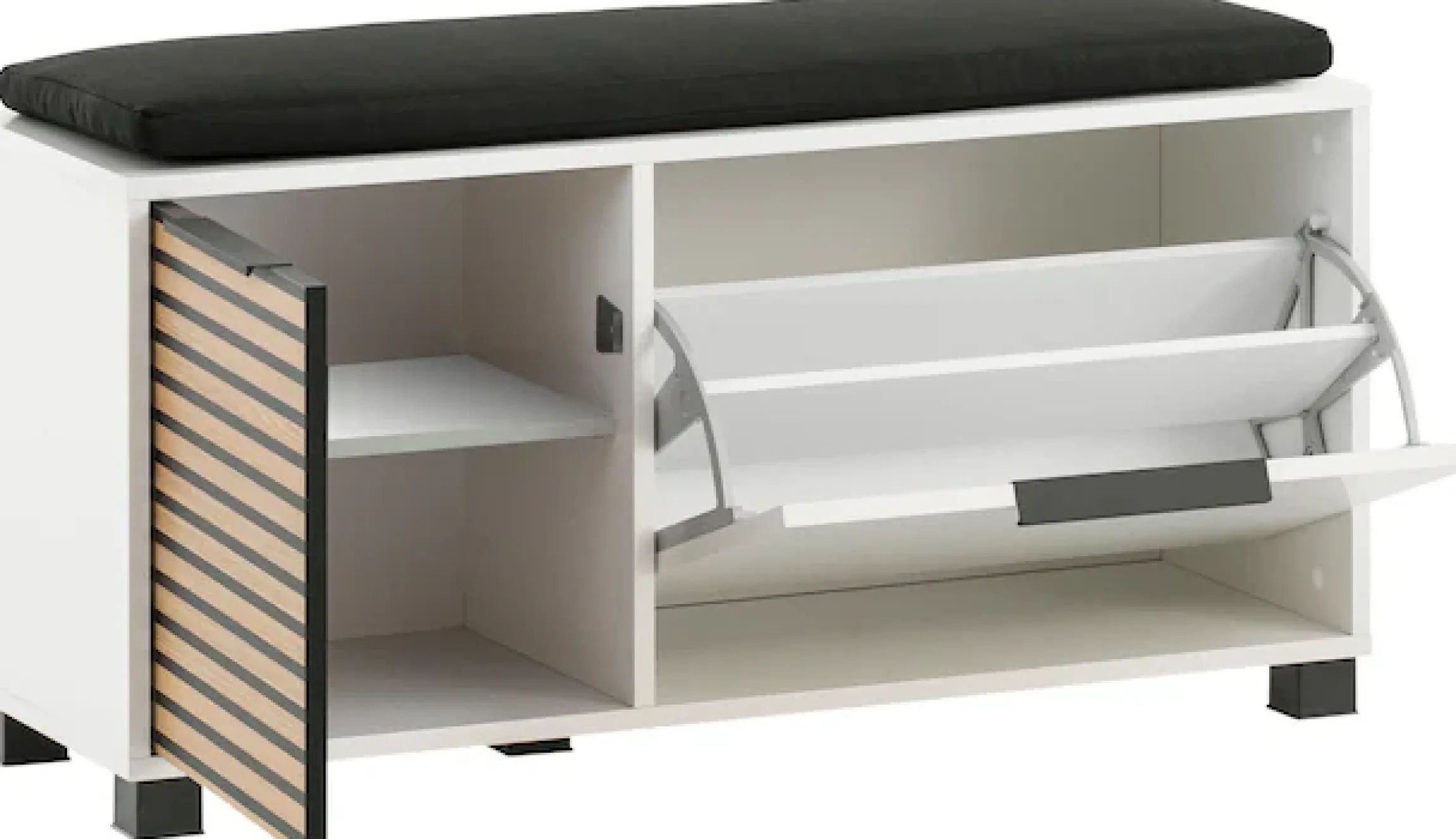 Schildmeyer Schuhschrank »Loft, Schuhbank, melaminharzbeschichtet,Made in Germany, B: 98 cm« Solide Verarbeitung - Dieses Produkt ist in Deutschland gefertigt