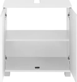 Schildmeyer Waschbeckenunterschrank »Mobes, Made in Germany« Breite/Höhe: 59,8/62,4 cm, Badschrank mit Doppeltür, Zwischenboden