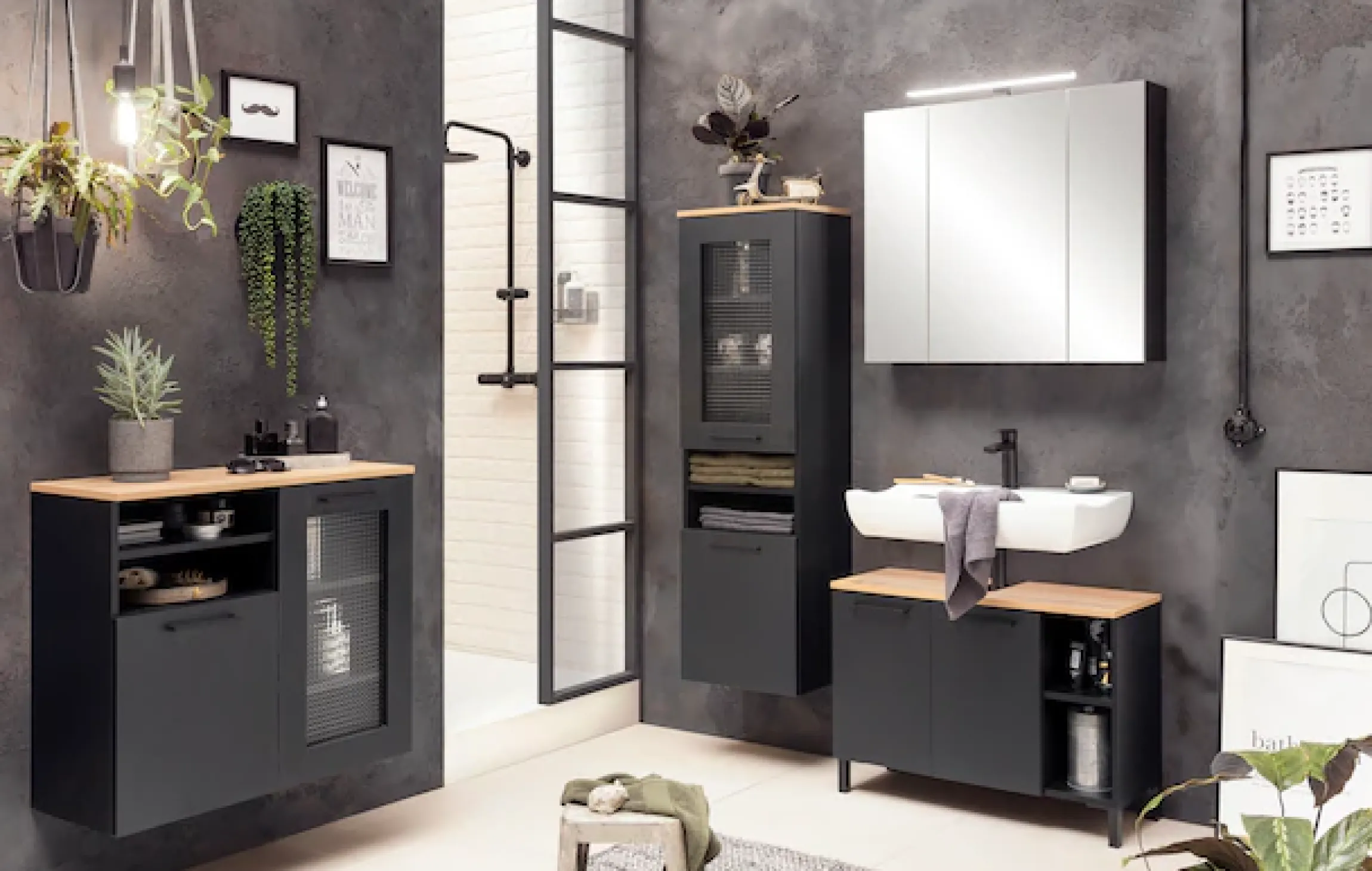 Schildmeyer Waschbeckenunterschrank »Malte, Waschbeckenunterschrank, Made in Germany, B: 80 cm« Solide Verarbeitung - Dieses Produkt ist in Deutschland gefertigt