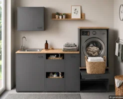 Schildmeyer Waschmaschinenumbauschrank »Solea, Waschmaschinenumbauschrank, Made in Germany, B: 67 cm« Solide Verarbeitung - Dieses Produkt ist in Deutschland gefertigt