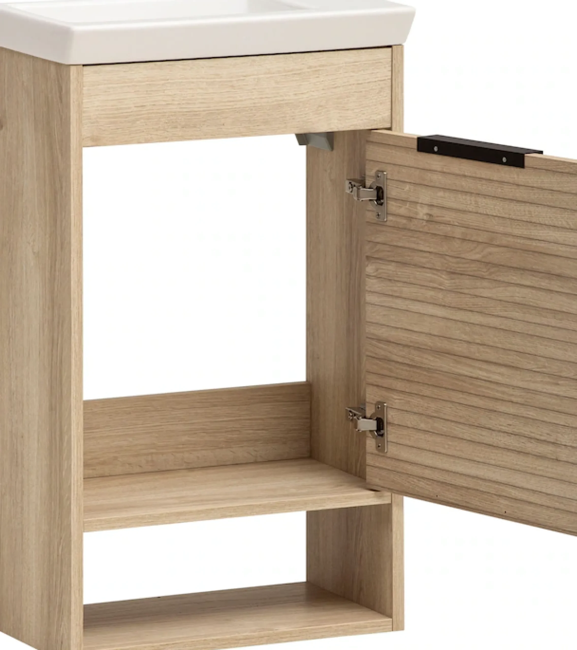 Schildmeyer Waschtisch »Mads, Waschtisch, melaminharzbeschichtet,Made in Germany, B: 45 cm« 1 Stk. tlg. Solide Verarbeitung - Dieses Produkt ist in Deutschland gefertigt