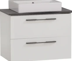 Schildmeyer Waschtisch »Maxim, Mattweiß + Marmor« 3 Stk. tlg. Made in Germany