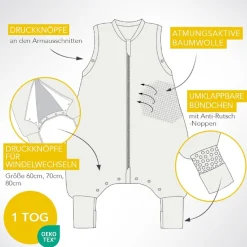Schlummersack Babyschlafsack »Schlafsack mit Füßen 1.0 Tog«