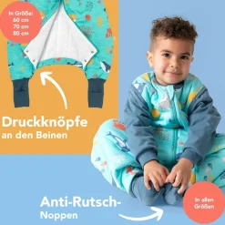 Schlummersack Babyschlafsack »Schlafsack mit Füßen 1.0 Tog«