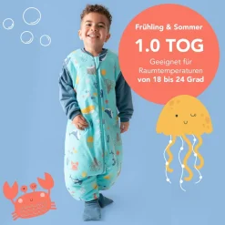 Schlummersack Babyschlafsack »Schlafsack mit Füßen 1.0 Tog«