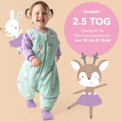 Schlummersack Babyschlafsack »Schlafsack mit Füßen 2.5 Tog«