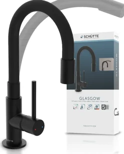 Schütte Waschtischarmatur »GLASGOW« Hochdruck Armatur Bad, 360° schwenkbarer Wasserhahn