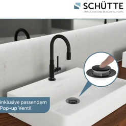 Schütte Waschtischarmatur »GLASGOW« Hochdruck Armatur Bad, 360° schwenkbarer Wasserhahn