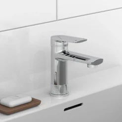 Schütte Waschtischarmatur »Liverpool« Wasserhahn mit Ablaufgarnitur, Mischbatterie mit Pop Up Abflussstopfen