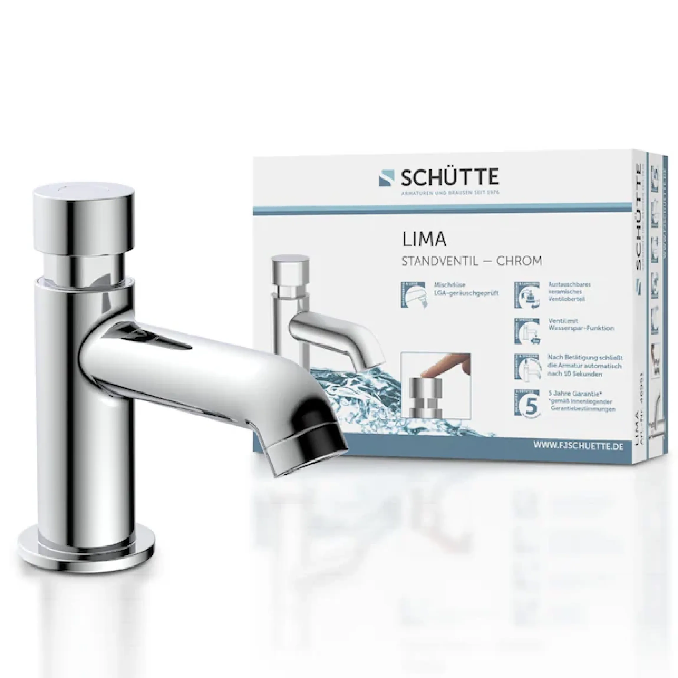 Schütte Waschtischarmatur »LIMA« - Kaltwasserarmatur aus Messing