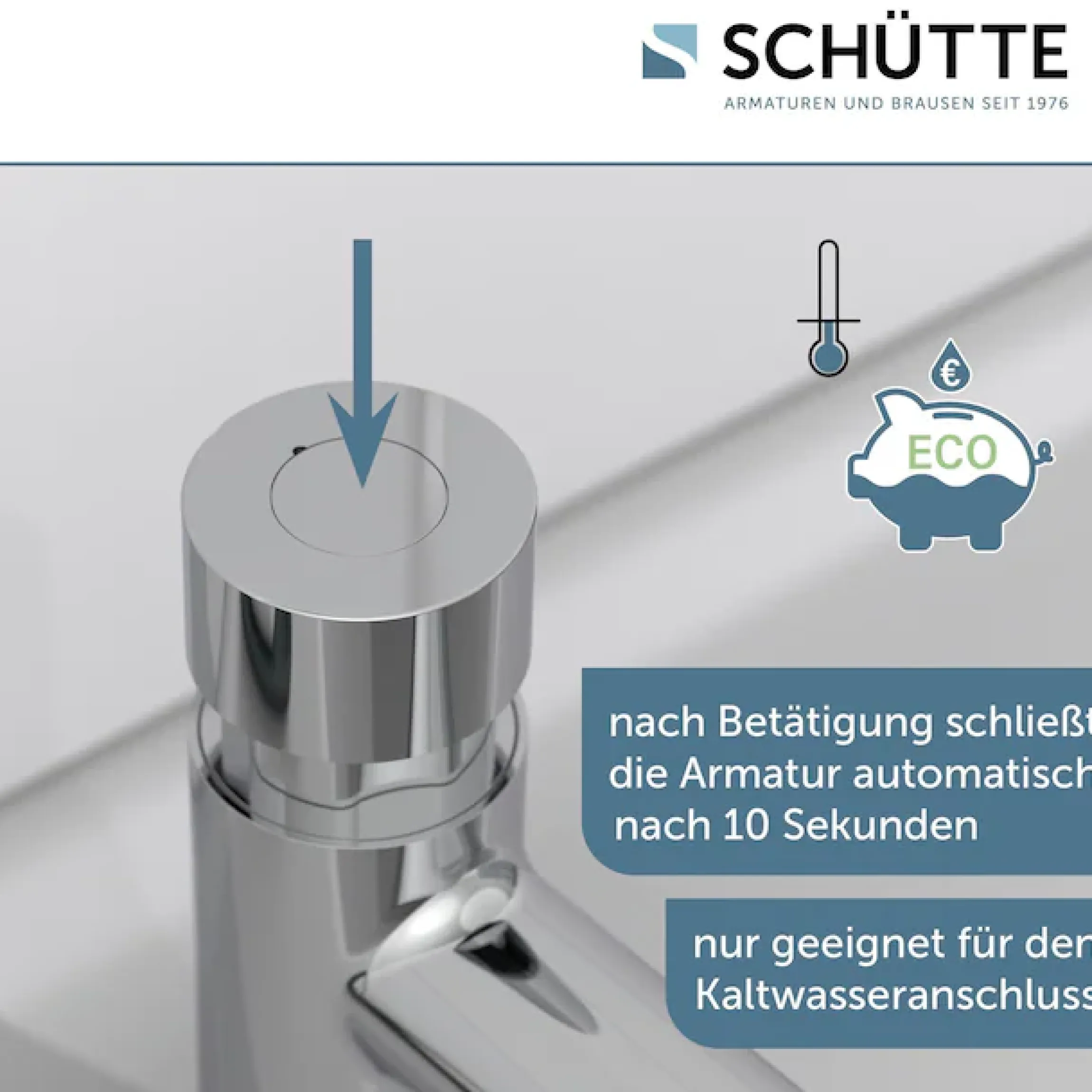 Schütte Waschtischarmatur »LIMA« - Kaltwasserarmatur aus Messing