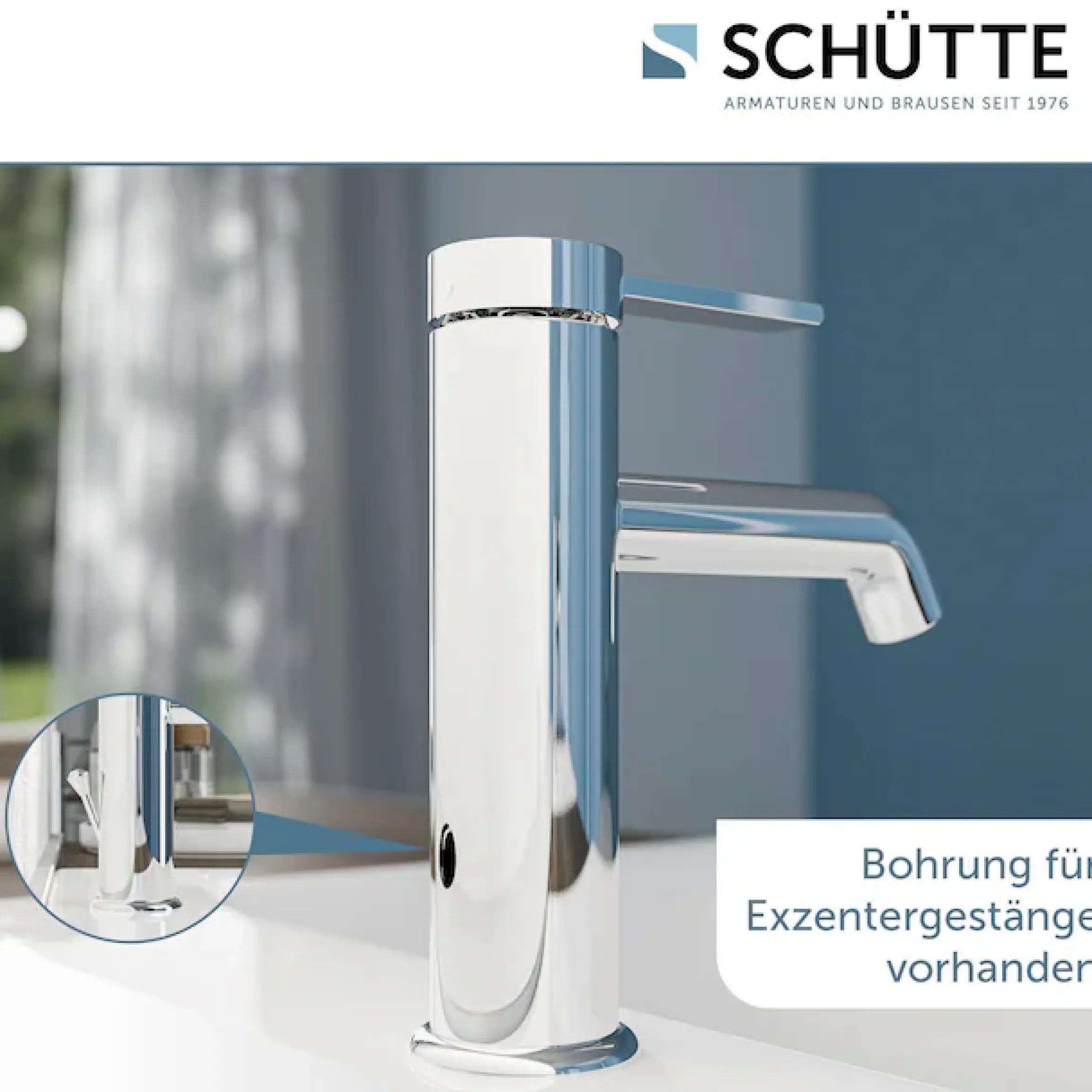 Schütte Waschtischarmatur »LOS ANGELES« Wasserhahn Bad, energiesparend, wassersparend