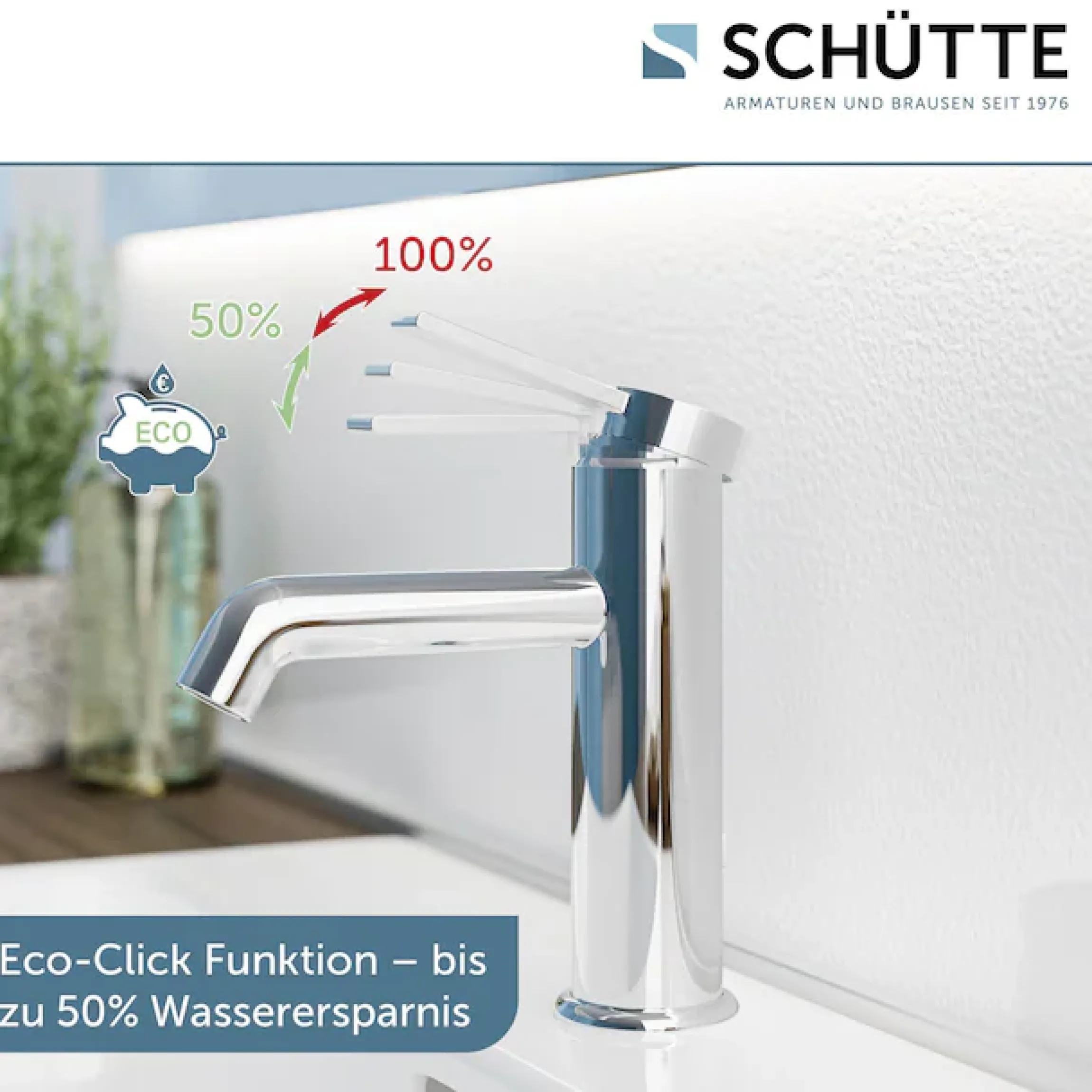 Schütte Waschtischarmatur »LOS ANGELES« Wasserhahn Bad, energiesparend, wassersparend