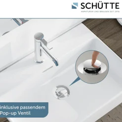 Schütte Waschtischarmatur »LOS ANGELES« Wasserhahn Bad, energiesparend, wassersparend