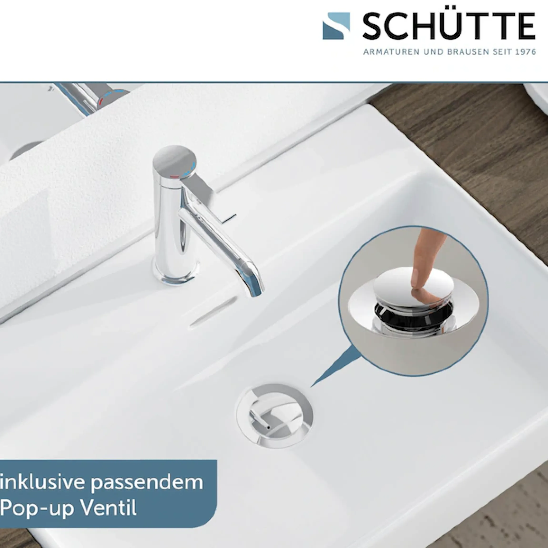 Schütte Waschtischarmatur »LOS ANGELES« Wasserhahn Bad, energiesparend, wassersparend