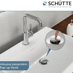 Schütte Waschtischarmatur »»LOS ANGELES«« 1 Stk. tlg. Praktische Cold-Start-Funktion zum Energiesparen