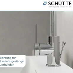Schütte Waschtischarmatur »»LOS ANGELES«« 1 Stk. tlg. Praktische Cold-Start-Funktion zum Energiesparen