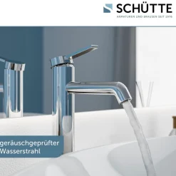 Schütte Waschtischarmatur »LOS ANGELES« Wasserhahn Bad, energiesparend, Aufsatzwaschbecken