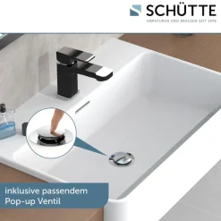 Schütte Waschtischarmatur »Madagaskar« Wasserhahn mit Ablaufgarnitur, Mischbatterie mit Pop Up Abflussstopfen