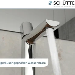Schütte Waschtischarmatur »NEW YORK« Wasserhahn mit Ablaufgarnitur, Mischbatterie mit Pop Up Abflussstopfen