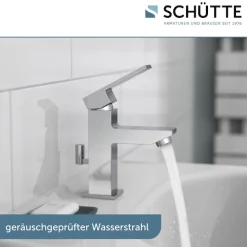 Schütte Waschtischarmatur »TOKYO II« 1 Stk. tlg. geräuscharme Kartusche, Marken-Mischdüse, inkl. Zugstange