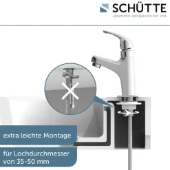 Schütte Waschtischarmatur »Vico« - Kaltwasser, Chrom