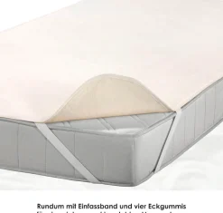 SETEX Matratzenauflage »Molton Spann, Auflage, Allergiker geeignet (Hausstauballergiker)« strapazierfähiger Matratzenschutz, 90x200cm, 140x200 & weitere Größen