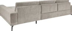 set one by Musterring Ecksofa »SO 3600 optimaler Sitzkomfort in Federkern o. Kaltschaum, 2 Sitzhöhen« Sitzhöhe 44 cm, Kaltschaum, B 293 x T 180 cm, Kama stone