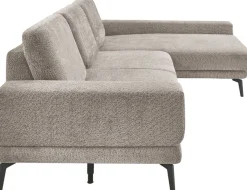 set one by Musterring Ecksofa »SO 3600 optimaler Sitzkomfort in Federkern o. Kaltschaum, 2 Sitzhöhen« Sitzhöhe 44 cm, Kaltschaum, B 293 x T 180 cm, Kama stone