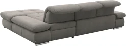 set one by Musterring Ecksofa »SO4100 V« mit verstellbaren Kopfteilen, wahlweise mit Funktionen, Cord-Bezug