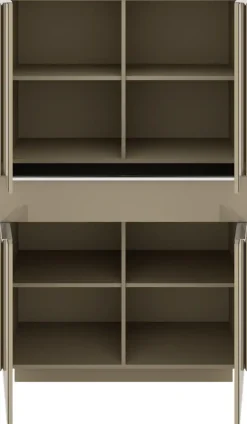 set one by Musterring Highboard »Reno« 1 Stk. tlg. Mit Sockel in diversen Farben, 148 cm Höhe & Farbauswahl