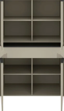set one by Musterring Highboard »Reno« 1 Stk. tlg. Mit Gleitern und in verschiedenen Farben erhältlich