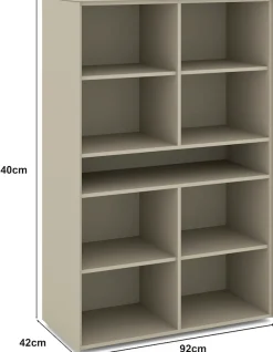 set one by Musterring Highboard »Reno« 1 Stk. tlg. Mit Gleitern und in verschiedenen Farben erhältlich
