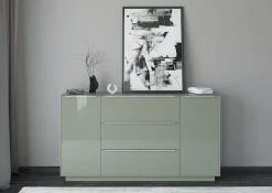 set one by Musterring Sideboard »Reno« 1 Stk. tlg. Mit Sockel in diversen Farben, 102 cm Höhe & Farbauswahl