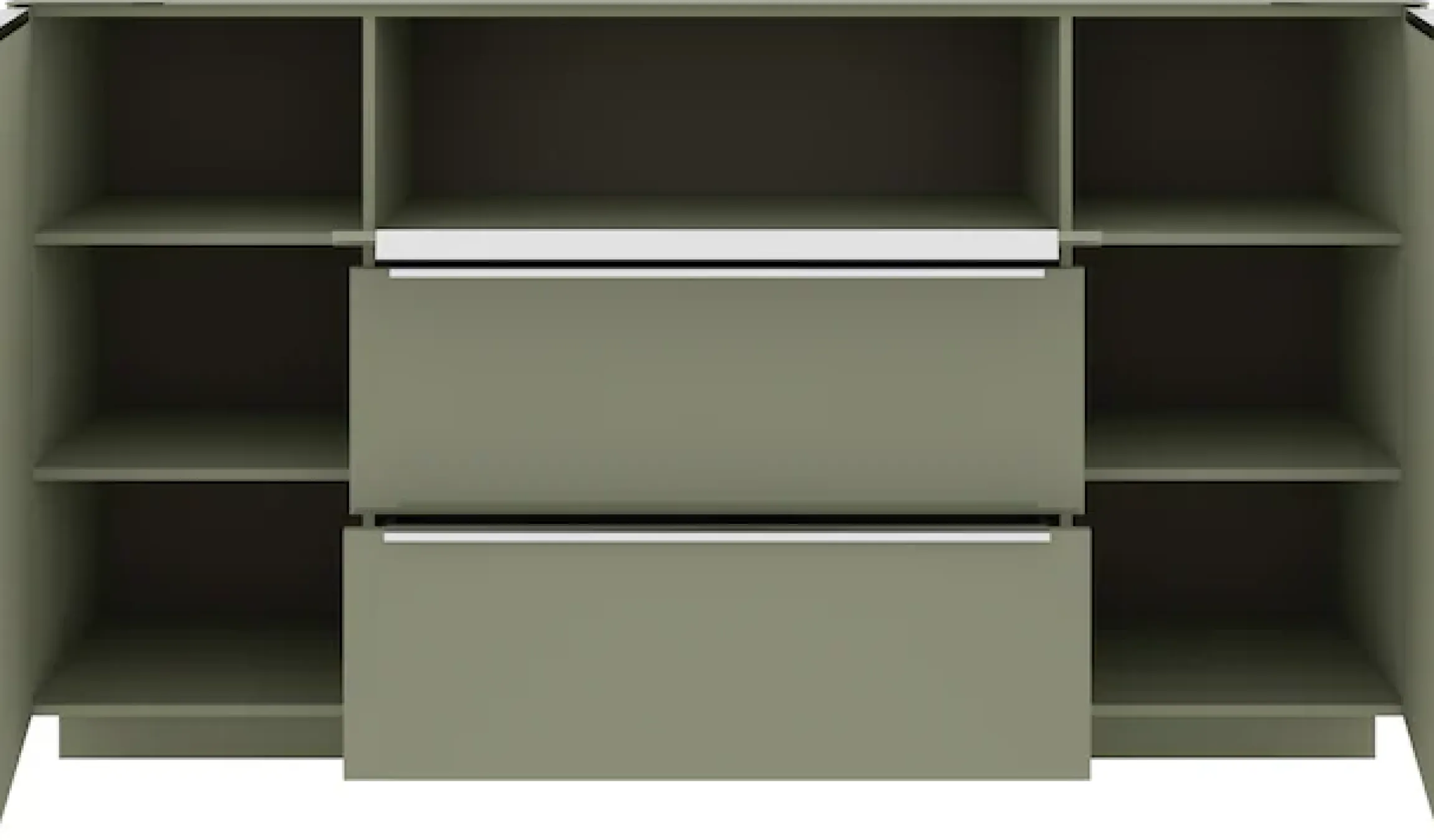 set one by Musterring Sideboard »Reno« 1 Stk. tlg. Mit Sockel in diversen Farben, 102 cm Höhe & Farbauswahl